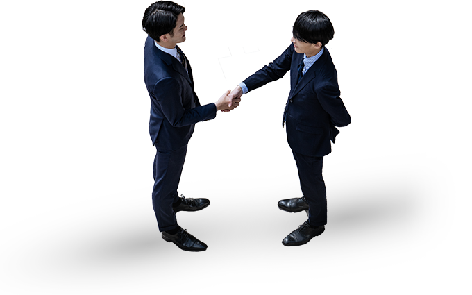 握手をするビジネスマン